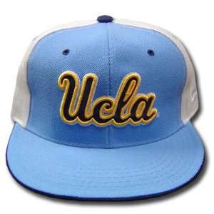  NCAA FITTED CAP HAT FLAT BILL UCLA BRUINS BLUE SIZE 7 