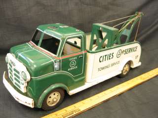 1950s MARX Cities Service Tow Truck Wrecker  
