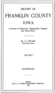 1914 Genealogy & History of Franklin County Iowa IA  