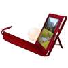   Car Charger Adapter+Red Leather Case Smart Cover For iPad 1st 3G Wifi