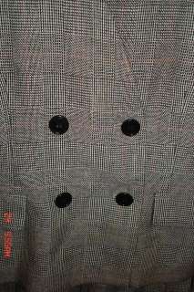SAVILLE NWOT 2 Pc Black Checked Pleated Skirt Suit 10  