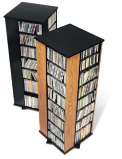 sided Spinning CD DVD Multimedia Storage Tower/Rack  