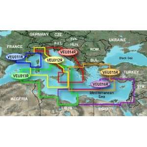  Garmin Bluechart G2   HEU016R   Mediterranean Southeast   Data Card 