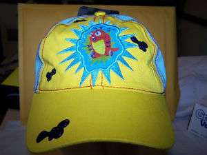 KIDS MONSTER vs ALIEN BASEBALL HAT CREATURE,YELL VELCRO  