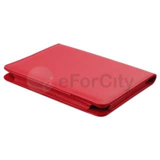 Leather Pouch Case Cover Jacket for  Kindle Touch Red  