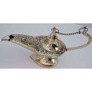  Genie Alladin Aladdin 8iin Brass Magic Lamp Free Ship By 