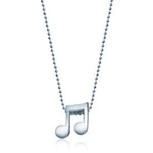 Alex Woo Little Notes Sterling Silver Double Note 1 Pendant, 16