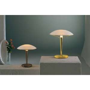   Holtkoetter Old Bronze and White Glass Desk Lamp