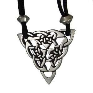   Knot Triquetra Goddess Necklace Irish Jewelry Vesicae Piscis Pendant