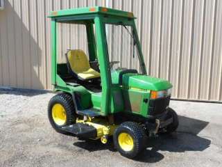 2000 John Deere 445 JD Lawn & Garden Tractor Cab Mower Deck 458 Hours 