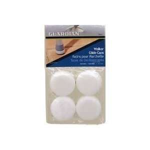 Guardian G07904 Walker Glide Caps for 1 1/8 Inch Rubber Glides   White 