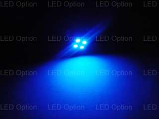 Ultra Blue 4 SMD 1210 158 168 194 LED Door Lights Bulbs  