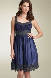 Adrianna Papell Scalloped Party Dress  