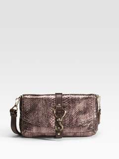 Cole Haan   Callie Snake Print Leather Clutch    