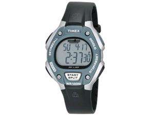      Timex Mens T5K312 Black Resin Quartz Watch with Grey Dial