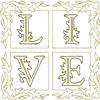 OESD Embroidery Machine Designs CD LIVE LAUGH LOVE  