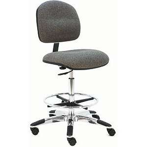   HD Ergonomic ESD   Anti Static Fabric Chair w/ aluminum base   Black