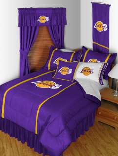 NBA LOS ANGELES LAKERS ** SIDELINES ** BEDDING and BEDROOM DECOR 