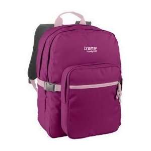  Jansport Trans Supermax Plum Violet Backpack Book Bag 