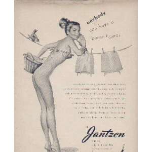   better figure, by Pete Hawley.  1947 Jantzen Girdles Ad, A4687A