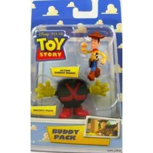   Toy Story Action Sheriff Woody & Hockey Puck Buddy Pack Toys & Games