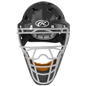   Youth Hockey Style Catchers Mask   Black One Size