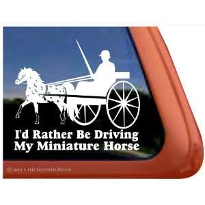  Id Rather Be Driving My Miniature Horse Appaloosa Vinyl 