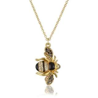 Shameless Jewelry Animal Attraction Swarovski Bumble Bee Necklace 