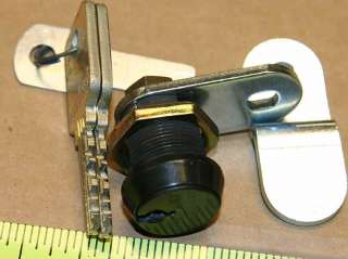 Medeco cam lock, 2 keys & 3 cams   Black faced 72S  high security 