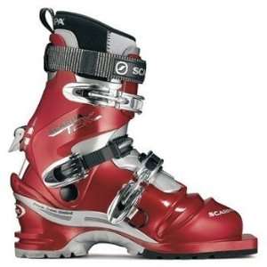 SCARPA T2X SCARPA TELEMARK BOOTS   MENS   28.5   RED PEARL / SILVER 