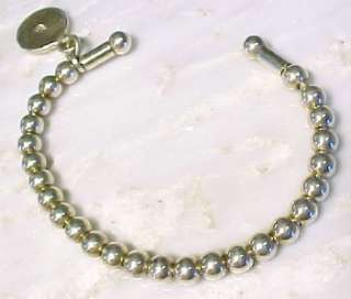 Vintage SILPADA Sterling Silver Ball Beaded Cuff Bracelet 7  