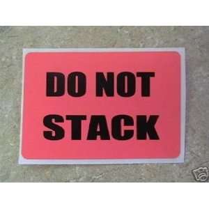  1000 2x3 DO NOT STACK Pallet Protection Shipping Labels 
