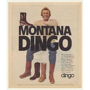  1983 Joe Montana Dingo Boots Acme Boot Co Photo Print Ad 