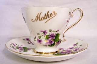 Royal Grafton Cup & Saucer Mother England Bone China  