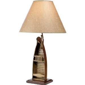  Woolrich Old Faithful Table Lamp with Plain Kraft Shade 