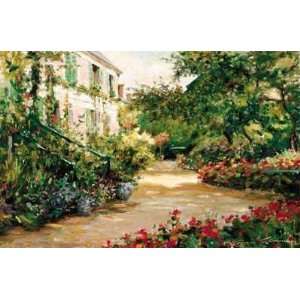  Giverny Garden by Leonard Wren. Size 34 inches width by 