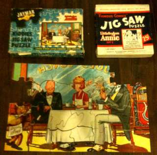   Little Orphan Annie Jigsaw Puzzles   Jaymar and Famous Comics No. 1