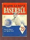 1942 Major League Baseball Facts & Figures Ted Williams  