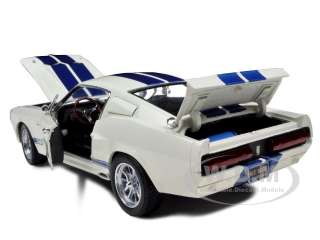   model of 1967 shelby gt 500e eleanor white chase car die cast model