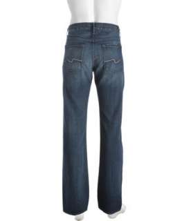 for All Mankind blue denim Standard straight leg jeans   