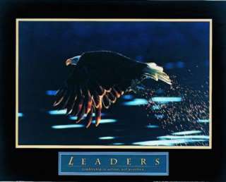 Leaders Bald Eagle Motivational Poster American Wild  