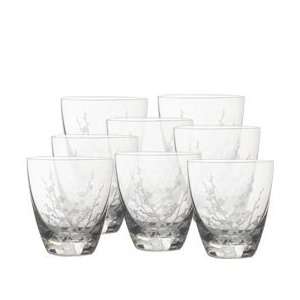  Mikasa Cherry Blossom Crystal Double Old Fashioned Glasses, Set 