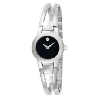 Movado Womens 604759 Amorosa Stainless Steel Bangle Bracelet Watch 