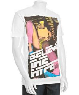 Casualties of Summer white jersey Believe the Hype crewneck t shirt 