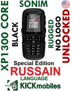 NEW SONIM XP1300 CORE BLACK RUGGED UNLOCKED PHONE WITH RUSSIAN 