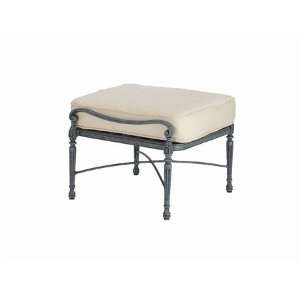  Landgrave Florence Cast Aluminum Patio Ottoman Cherry 