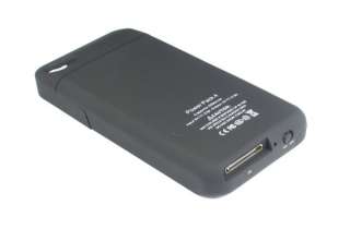   Backup Slim External Battery Charger Case for Apple iPhone 4 4G Black