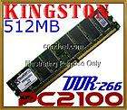 512MB Kingston PC2100 DDR266 Desktop Memory RAM Dell HP