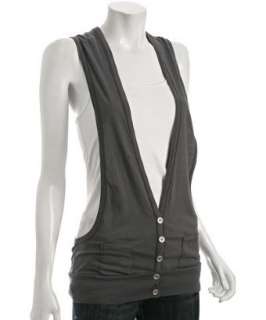 Fluxus storm combed cotton racerback papa vest  