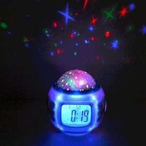   Star Sky Projection Alarm Clock Calendar Thermometer